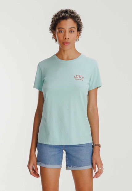 Camiseta Verde Menta-Rojo Levi's Graphic