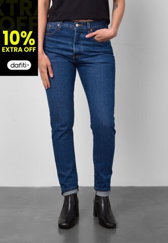 Jean Levi's 501 Skinny Fit Índigo Medio Levis