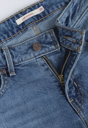 Jean Levi's Low Slim Fit Índigo Claro