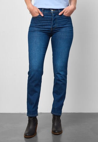 Jean Levi's Wedgie Straight Fit Índigo Medio Levis