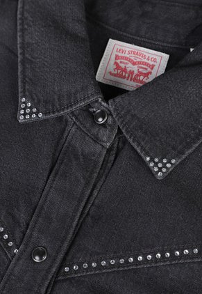 Camisa Denim Levi's Sawyer Western Gris Oscuro