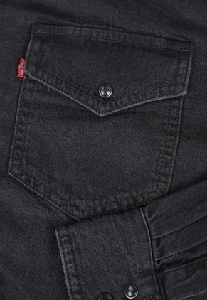 Camisa Denim Levi's Sawyer Western Gris Oscuro