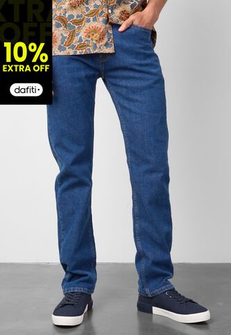 Pantalón Levi's 505 Regular Fit Índigo Medio Levis