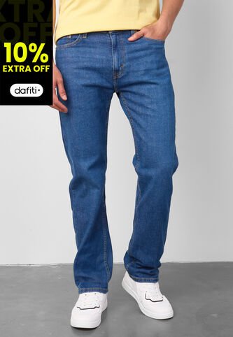 Pantalón Levi's 505 Regular Fit Índigo Medio Levis