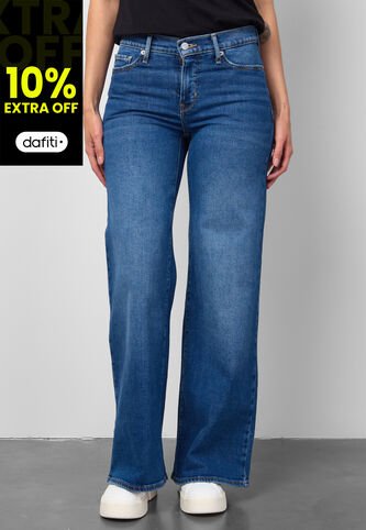 Jean Levi's 318 Shaping Wide Leg Índigo Medio Levis