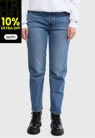 Jean Levi's 501 Original Cropped Fit Índigo Medio Levis