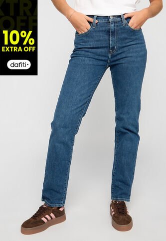 Jean Levi's 724 Slim Straight Fit Índigo Medio Levis
