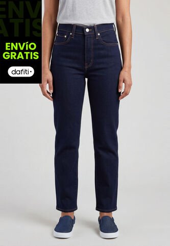 Jean Levi's Ribcage Straight Ankle Fit Índigo Oscuro Levis
