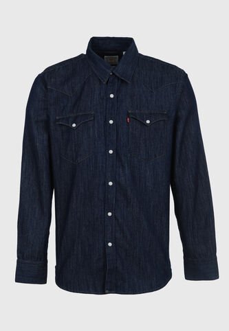 Camisa Denim Levi's Barstow Western  Índigo Oscuro Levis