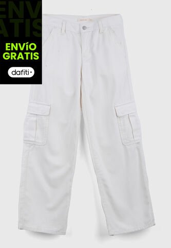 Jean Cargo Levi's Superlow Fit Marfil Levis