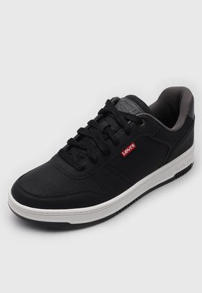 Tenis Lifestyle Negro-Blanco-Gris Levi's Drive Lo CBL