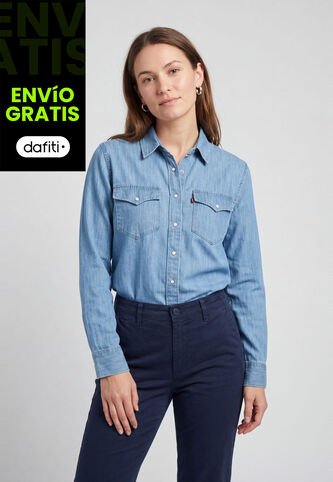 Camisa Denim Levi's Iconic Western Índigo Claro Levis