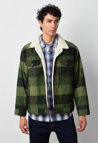 Chaqueta Levi's Plaid Verde Levis