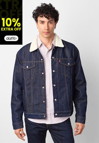 Chaqueta Denim Levi's Sherpa índigo Oscuro Levis