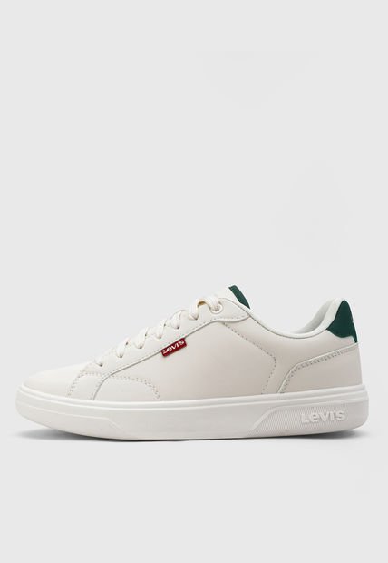 Tenis Lifestyle Beige-Blanco-Verde Oliva Levi's Carter