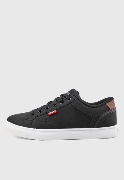 Tenis Lifestyle Negro-Blanco-Marrón Levi's Jeffrey Waxe