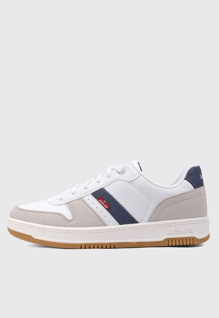 Tenis Lifestyle Blanco-Gris-Azul Levi's Drive Low