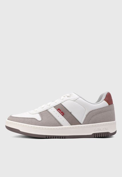 Tenis Lifestyle Blanco-Gris Levi's Drive Low