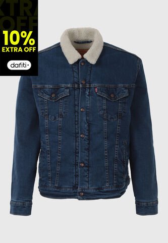 Chaqueta Denim Levi's Sherpa Trucker Índigo Medio Levis