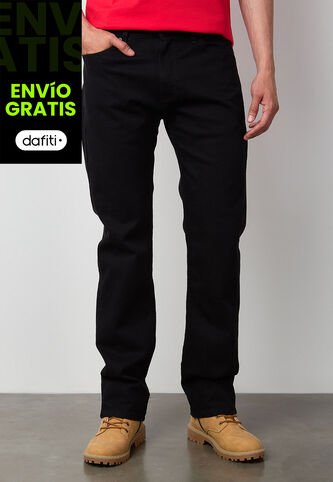 Jean Levi's 505 Regular Fit Negro Levis
