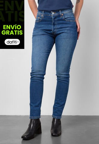 Jean Levi's 501 Skinny Fit Índigo Medio Levis