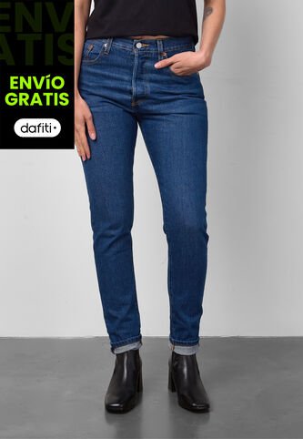 Jean Levi's 501 Skinny Fit Índigo Medio Levis