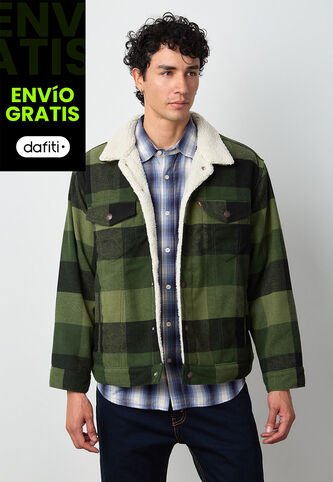 Chaqueta Levi's Plaid Verde Levis