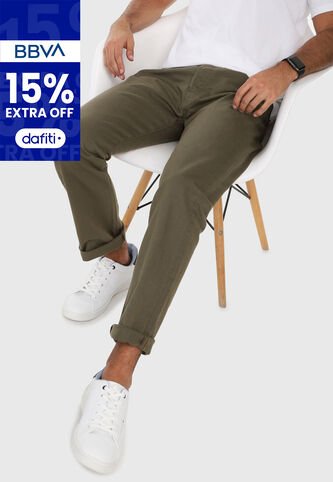 Jean Levi's 501 Classic Fit Verde Oliva Levis