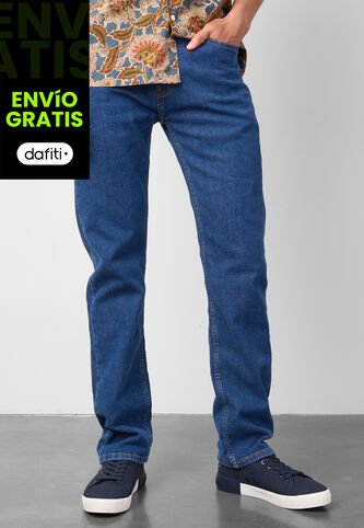 Pantalón Levi's 505 Regular Fit Índigo Medio Levis