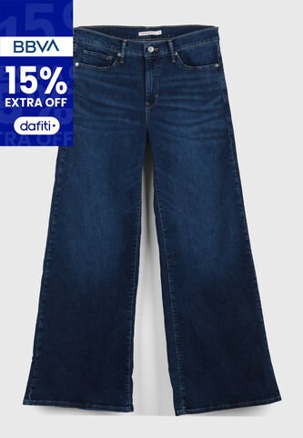 Jean Levi's 318 Shaping Wide Leg Fit Índigo Oscuro Levis