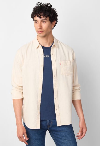 Camisa Levi's Sunset 1 Pocket Amarillo Claro