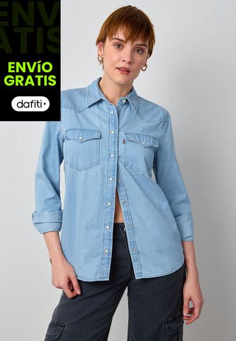 Camisa Denim Levi's The Ultimate Western Índigo Claro Levis