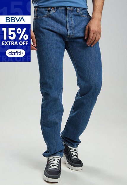 Jean Levi's 501 Original Fit Índigo Medio