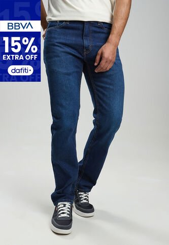 Jean Levi's 505 Regular Fit Índigo Medio Levis