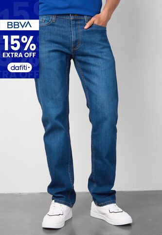 Pantalón Levi's 514 Straight Fit Índigo Medio Levis