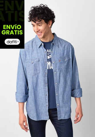 Camisa Denim Levi's Barstow Índigo Medio Levis