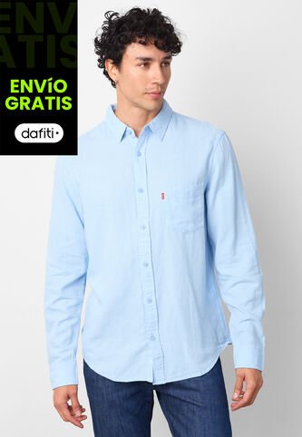 Camisa Levi's Sunset 1 Pocket Azul Levis