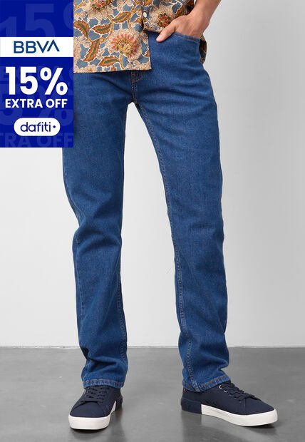 Pantalón Levi's 505 Regular Fit Índigo Medio