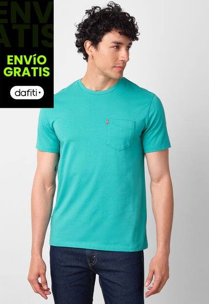 Camiseta Levi's Classic pocket tee Turquesa