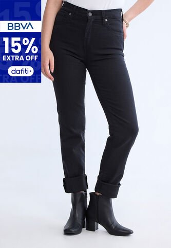 Jean Levi's 724 Slim Straight Fit Negro Levis