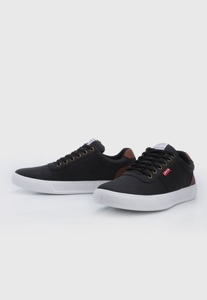 Tenis Lifestyle Negro-Blanco-Marrón Levi's