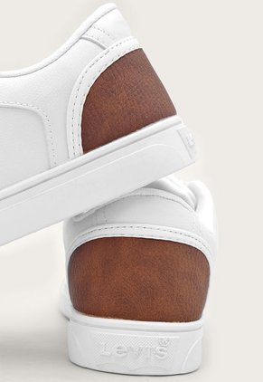 Tenis Lifestyle Blanco-Café Levi's Jefrey