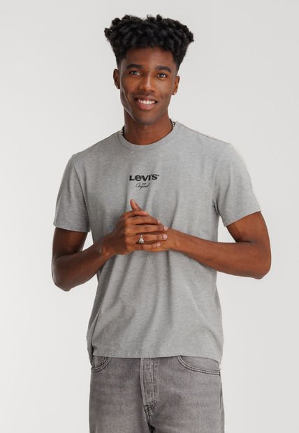 Camiseta Gris-Negro Levi's Graphic Batwing