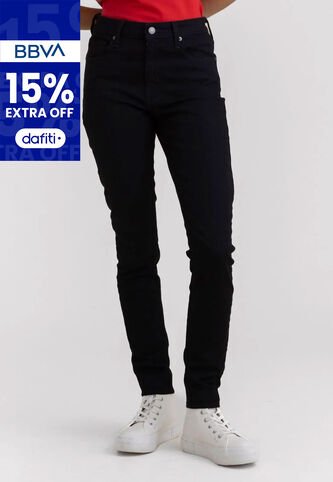 Jean Levi's 721 Skinny Fit Negro Levis