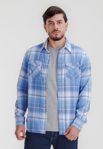 Camisa Azul-Celeste-Blanco Levi's Classic One Pocket