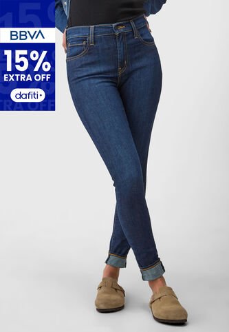 Jean Levi's 720 Súper Skinny Índigo Medio Levis