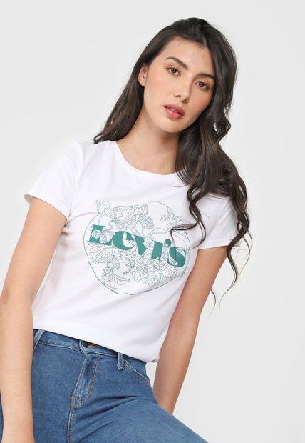 Camiseta Blanco-Verde Levi's