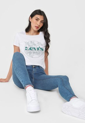Camiseta Blanco-Verde Levi's
