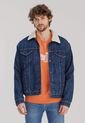 Chaqueta Denim Azul-Marfil Levi's Sherpa Trucker de Levis
