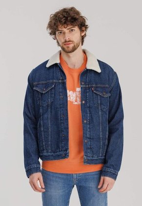 Chaqueta Denim Azul-Marfil Levi's Sherpa Trucker